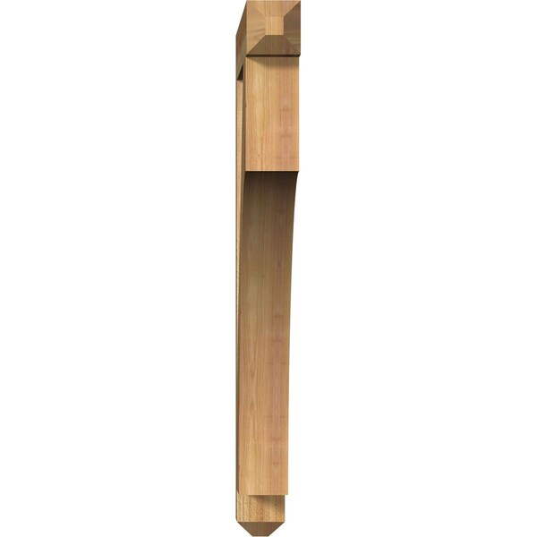 Westlake Craftsman Rough Sawn Bracket, Western Red Cedar, 4W X 34D X 42H